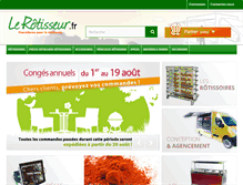 Tablet Screenshot of lerotisseur.fr